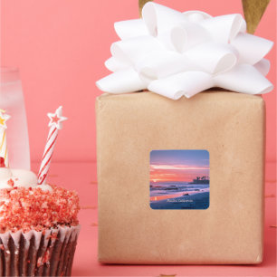 Malibu, CA pittoreske foto Vierkante Sticker