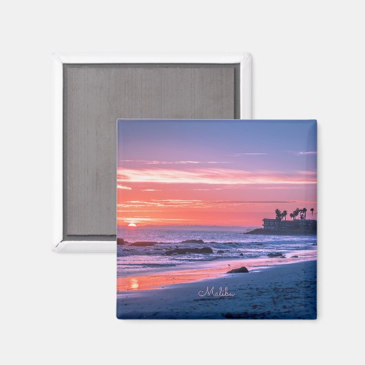 Malibu, CA, prachtige landschappelijke foto, Magneet (Voorkant / Achterkant)
