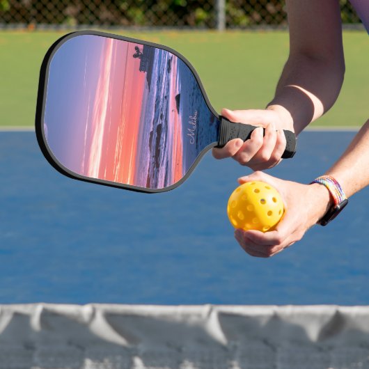 Malibu, CA schilderachtige foto Pickleball Paddle (Insitu)