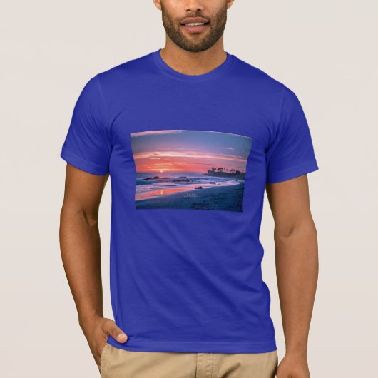 Malibu, CA schilderachtige foto T-shirt (Voorkant)
