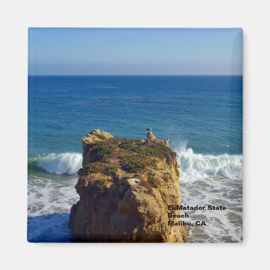 Malibu CA strandmagneet Magneet (Voorkant)