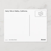 Malibu California Art Villa Briefkaart (Achterkant)