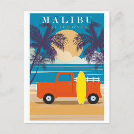  Malibu California Beach Travel Briefkaart