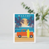 Malibu California Beach Travel Briefkaart (Staand voorkant)