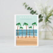 Malibu California Beach Travel Briefkaart (Staand voorkant)