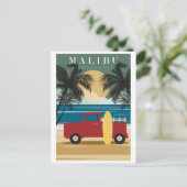 Malibu California Beach Travel Briefkaart (Staand voorkant)
