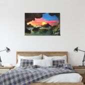 Malibu California Beach Zee Cave Sunset Landschap Canvas Afdruk (Insitu (Slaapkamer))