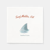 Malibu California Custom Trouwpapier Servet (Voorkant)