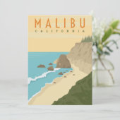 Malibu California Kaart (Staand voorkant)