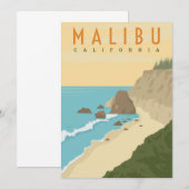 Malibu California Kaart (Voorkant / Achterkant)