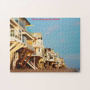 Malibu California, kerstgroeten Legpuzzel