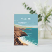 Malibu California Kustkliffen Briefkaart (Staand voorkant)