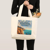Malibu California Los Angeles El Matador Beach Grote Tote Bag (Voorkant (product))