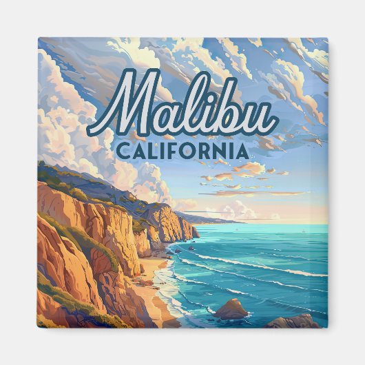 Malibu California Los Angeles El Matador Beach Magneet (Voorkant)