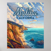 Malibu California Los Angeles El Matador Beach Poster (Voorkant)