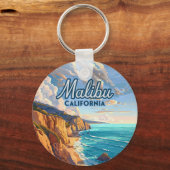 Malibu California Los Angeles El Matador Beach Sleutelhanger (Achterkant)