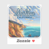 Malibu California Los Angeles El Matador Beach Sticker (Vel)