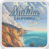Malibu California Los Angeles El Matador Beach Sticker (Voorkant)