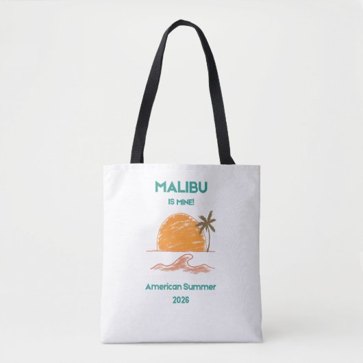 Malibu California Luxury Shoulder Tote Bag (Voorkant)