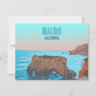 Malibu California Matador Beach  Flat Kaart