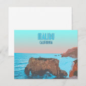 Malibu California Matador Beach  Flat Kaart (Voorkant / Achterkant)