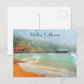 Malibu California Pier Surfrider Beach Briefkaart (Voorkant / Achterkant)