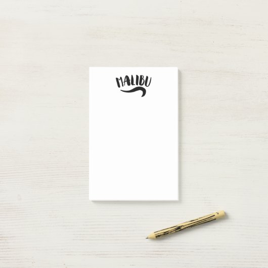 Malibu California Post-it® Notes (Op bureau)