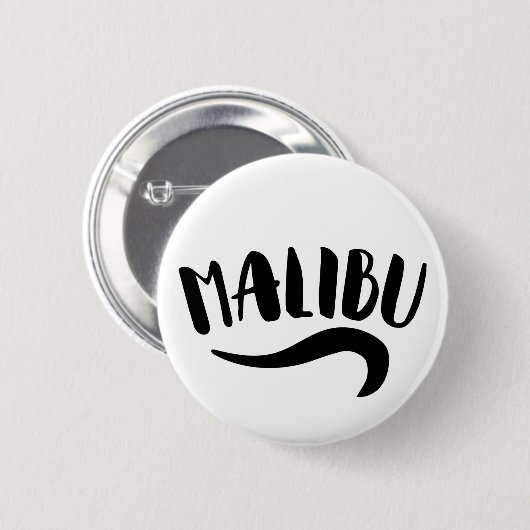 Malibu California Ronde Button 5,7 Cm (Voorkant /achterkant)