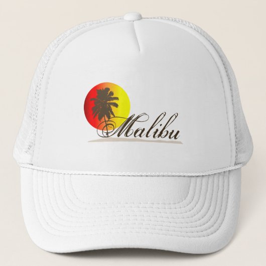 Malibu California Souvenir Trucker Pet (Voorkant)