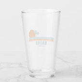 Malibu California Sun Palm Trees Glas (Achterkant)