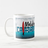 Malibu California Surfboard Surfing Koffiemok (Links)