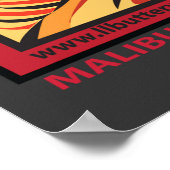 MALIBU CALIFORNIA SURFBREAK SURFING POSTER (Hoek)
