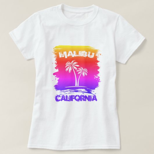 Malibu California T-Shirt (Design voorkant)
