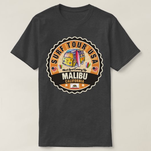 Malibu Californië 2 T-shirt (Design voorkant)