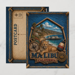 Malibu Californië Ansichtkaart Reis uit vroeger ti Briefkaart