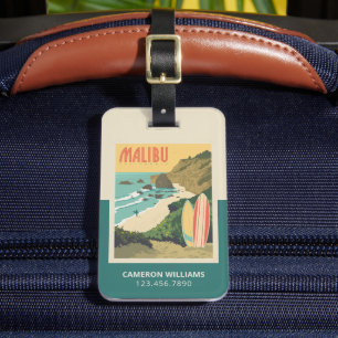 Malibu, Californië Bagagelabel