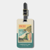 Malibu, Californië Bagagelabel (Voorkant verticaal)