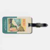 Malibu, Californië Bagagelabel (Achterkant horizontaal)