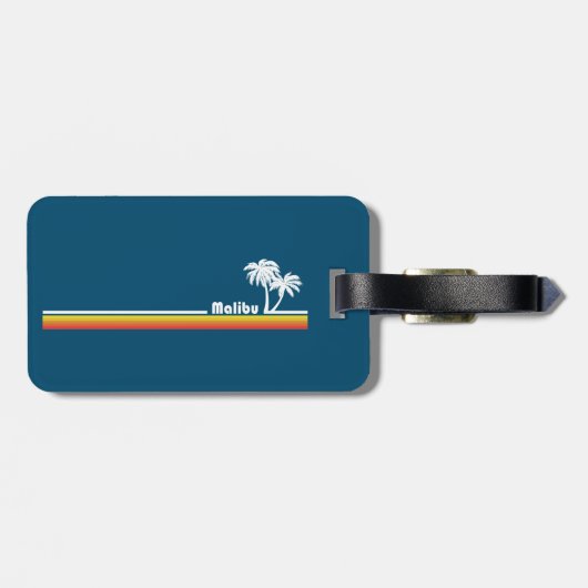 Malibu, Californië Bagagelabel (Achterkant horizontaal)