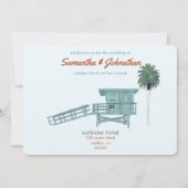 Malibu, Californië bruiloft Kaart (Voorkant)