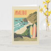 Malibu, Californië Kaart (Gele Bloem)