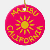 Malibu, Californië Keramisch Ornament (Voorkant)