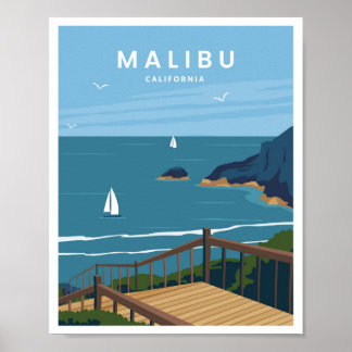 Malibu Californië Poster