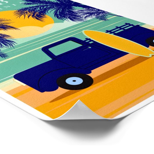  Malibu, Californië Poster (Hoek)