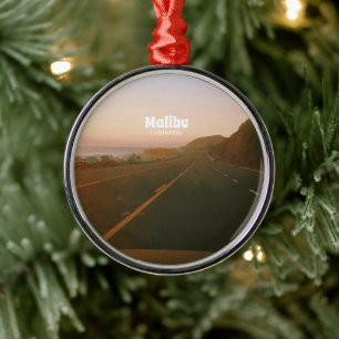 Malibu, Californië Roadtrip Metalen Ornament