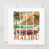 Malibu Californië - Sport Auto Schilderachtig Kust (Voorkant)