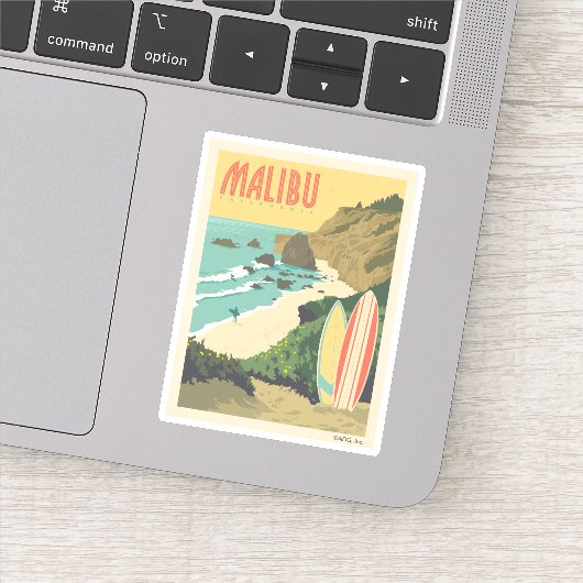 Malibu, Californië Sticker (Detail)