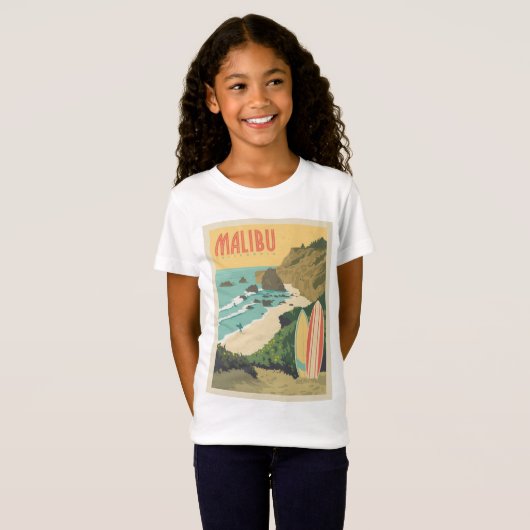 Malibu, Californië T-shirt (Voorkant volledig)