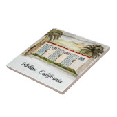 Malibu, Californië Tegeltje (Zijkant)