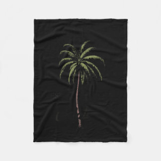 Malibu Californië Tropische Boom Palm Ontspannen K Fleece Deken